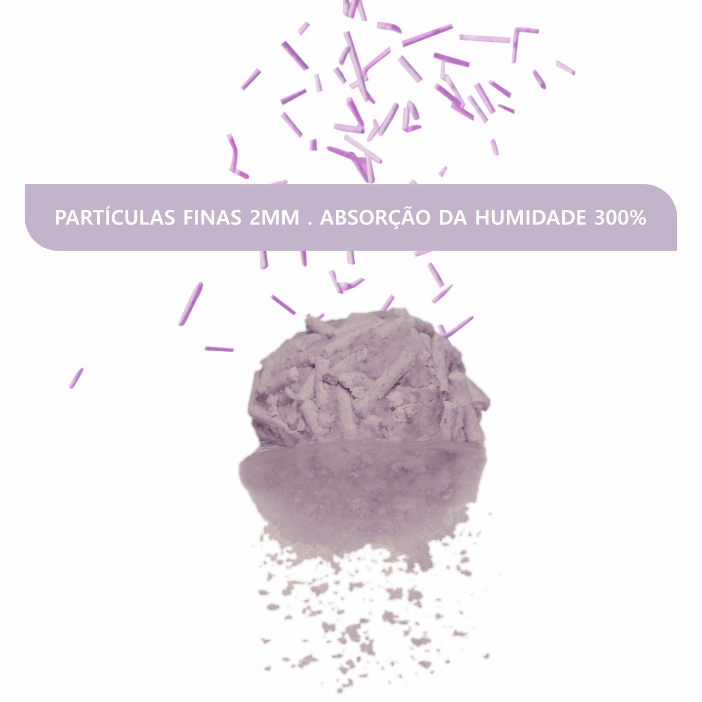 HAPPY MEOW AREIA TOFU AGLOMERANTE PARA GATO Lavanda 2mm 6L