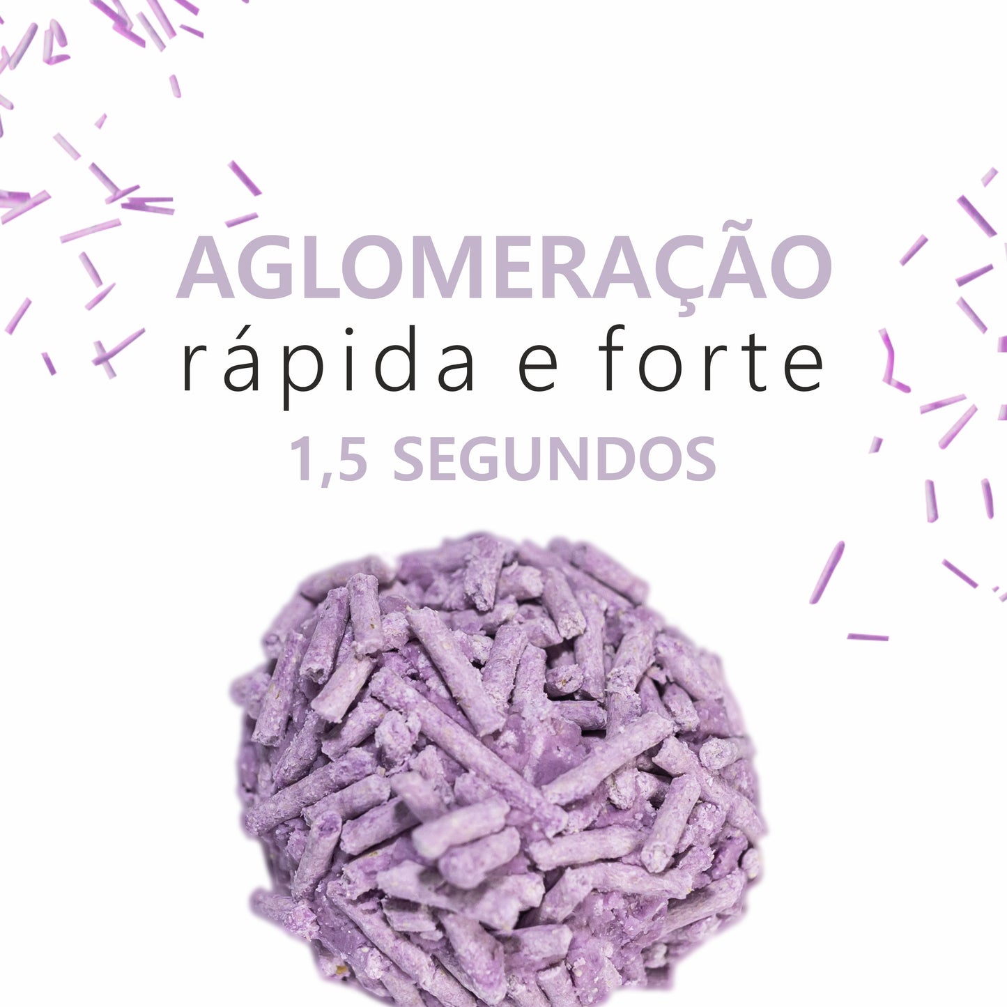 HAPPY MEOW AREIA TOFU AGLOMERANTE PARA GATO Lavanda 2mm 6L